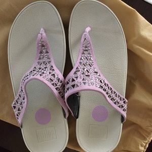 Used Fitflop in lilac studded sandals